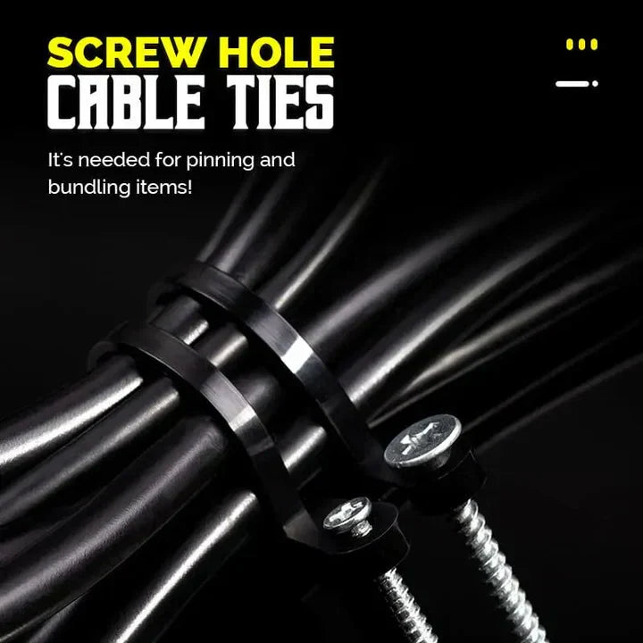 CableTie | Cable ties with screw holes (100 pieces)
