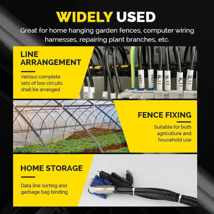 CableTie | Cable ties with screw holes (100 pieces)