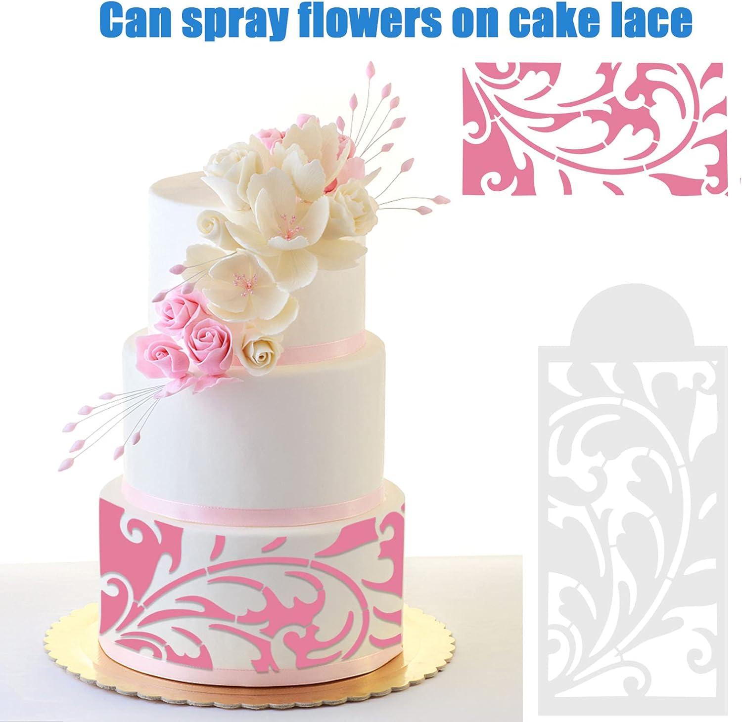 DecoLace™ | DIY lace cake decorating mold | set of 8 pieces