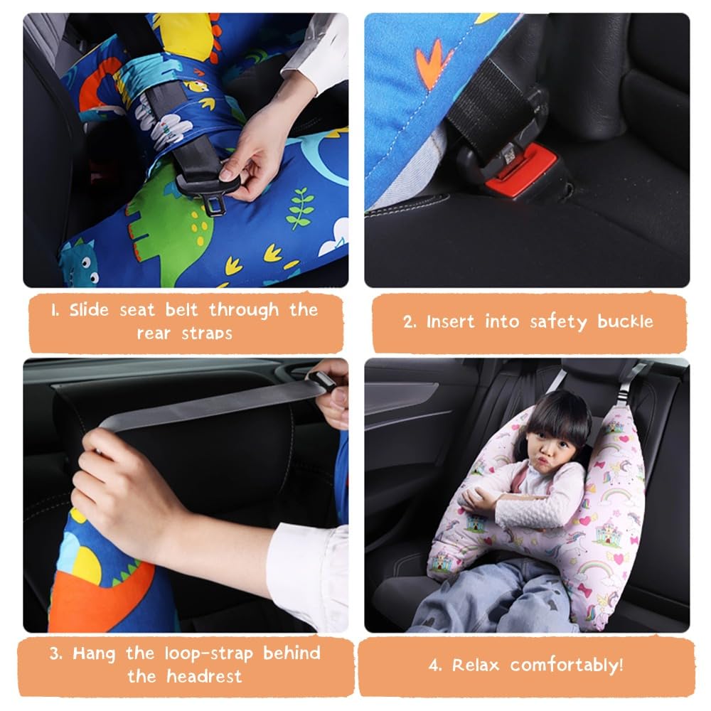 ComfortJourney™ | Rear seat travel pillow for children in the car