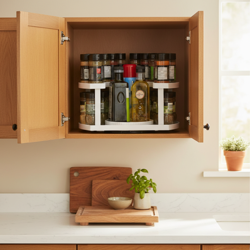SpinPro™ - Instantly Access All Spices with 360° Dual-Spin Rack – Luxday US