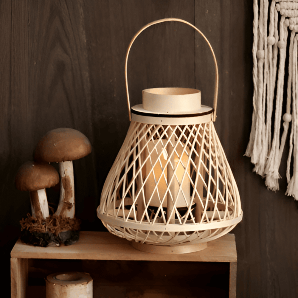 Homora™ - Cozy Ambiance with Safe, Handwoven Rattan Lanterns – Luxday ...