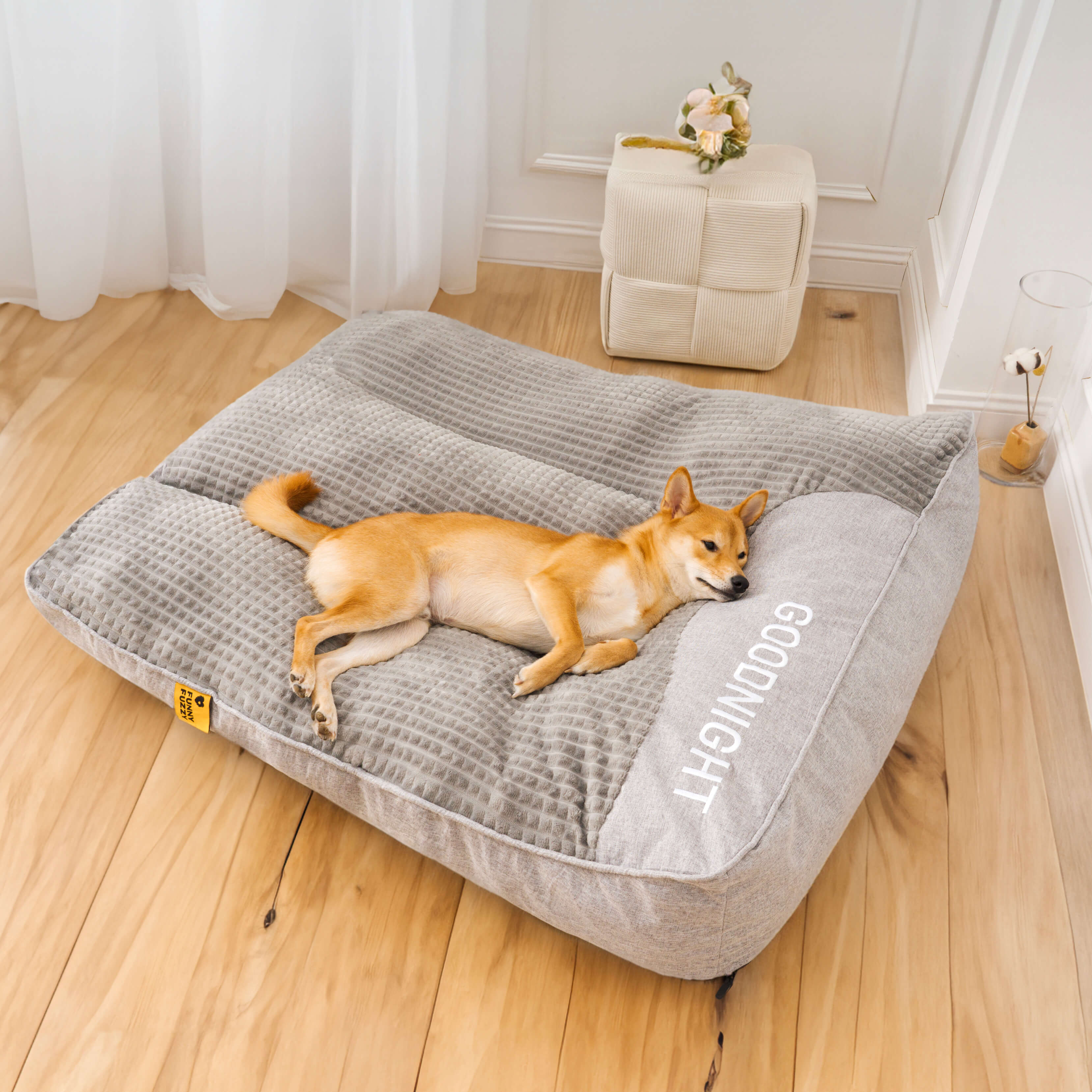 Snuggo™  | Orthopedic dog cushion bed with soft, washable cover [Last day discount]