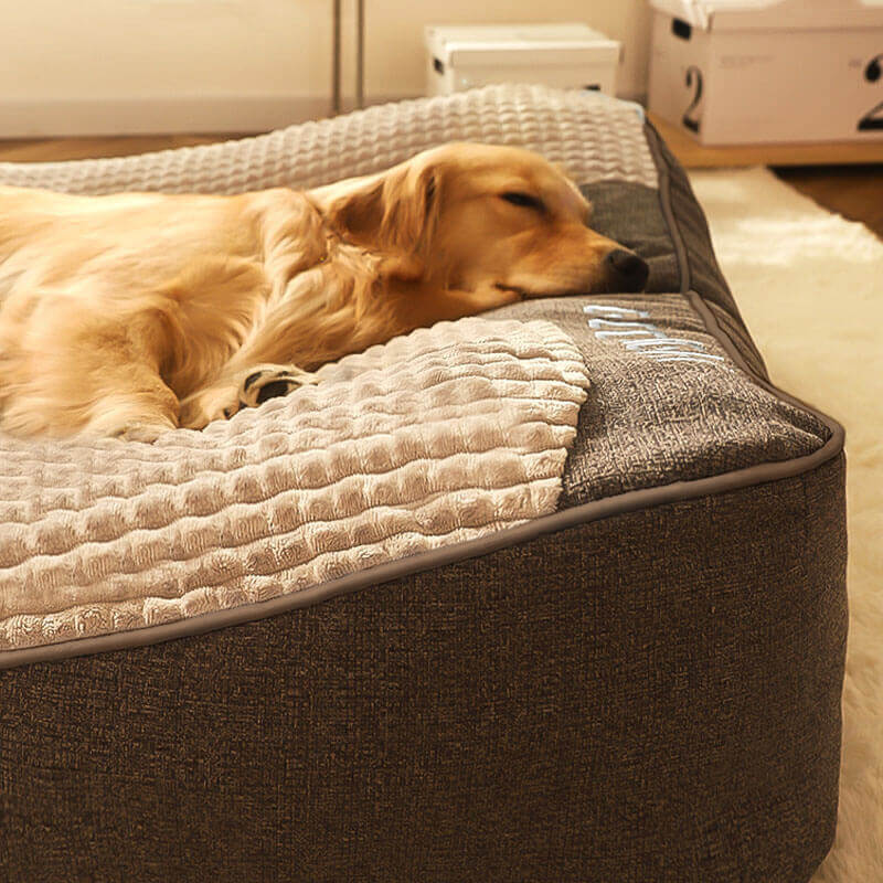 Snuggo™  | Orthopedic dog cushion bed with soft, washable cover [Last day discount]