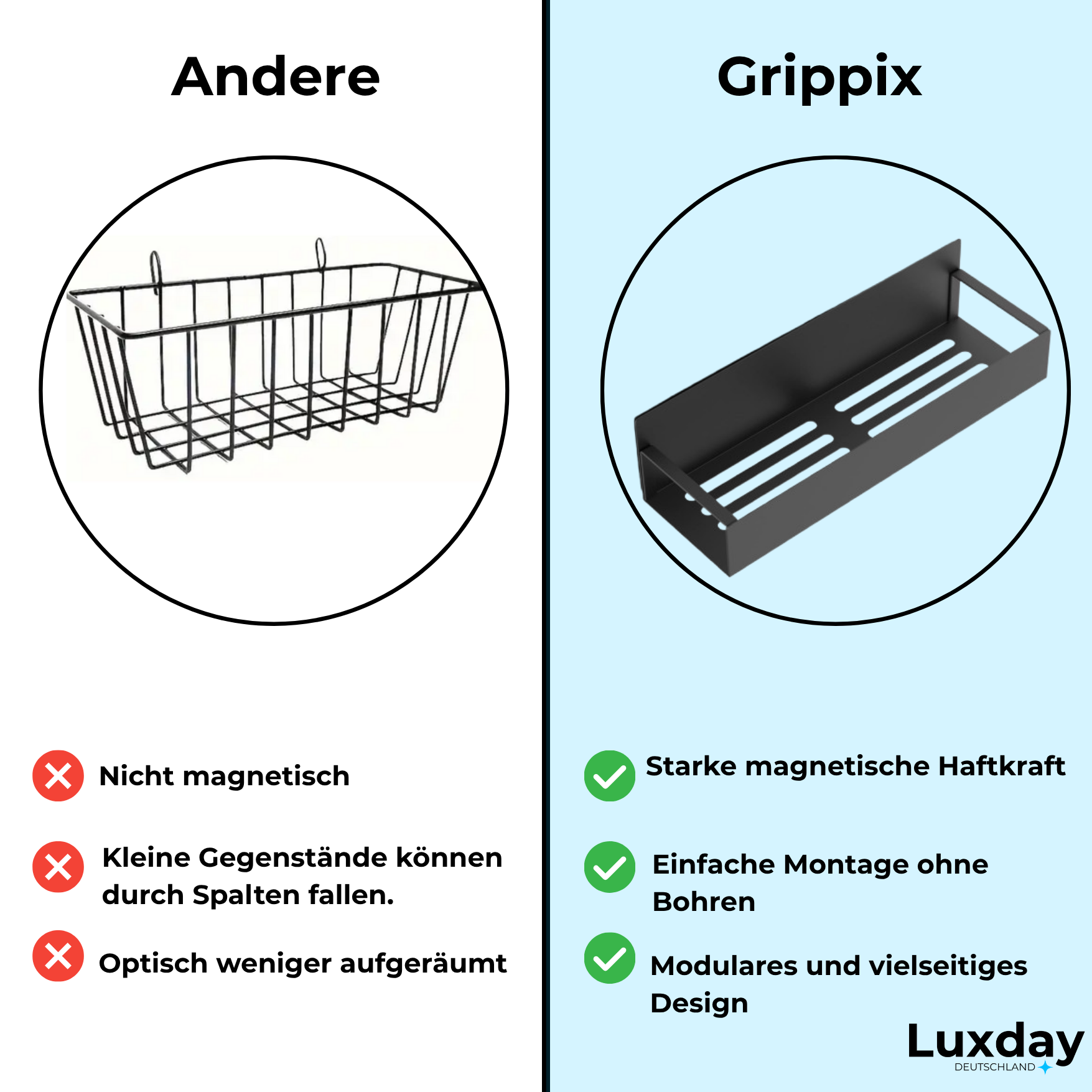 1+1 FREE | Grippix™ | Magnetic storage rack