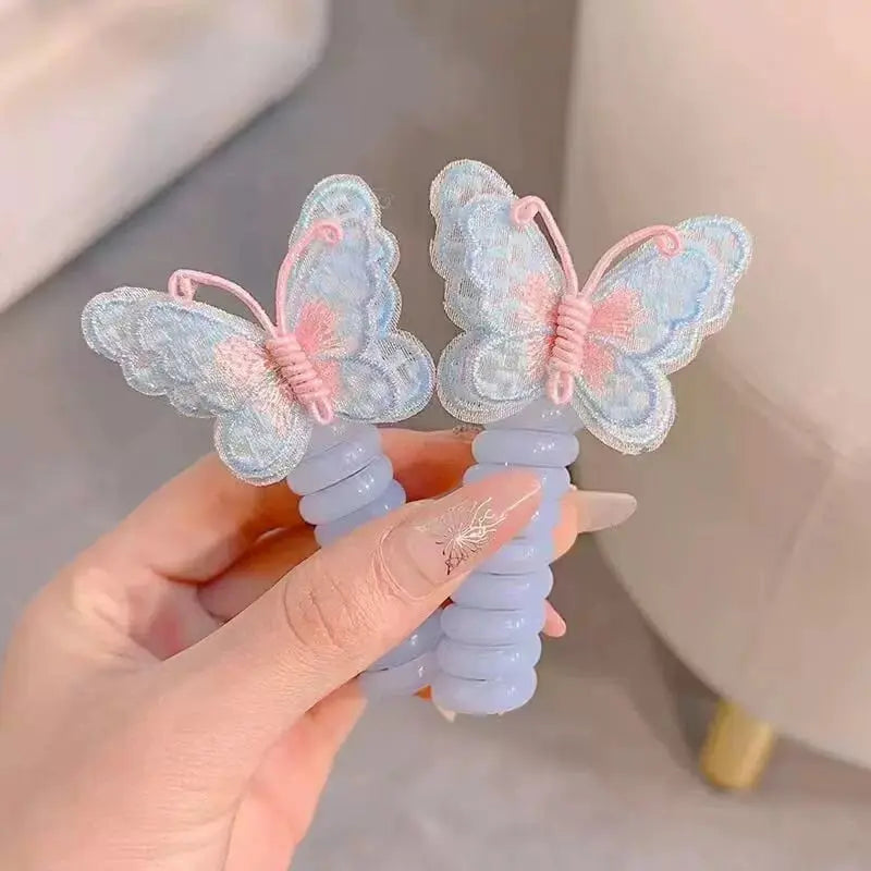 1+1 Free | LittleBloom™ | Butterfly hair ties in a spiral design – a sweet gift for your daughter or granddaughter