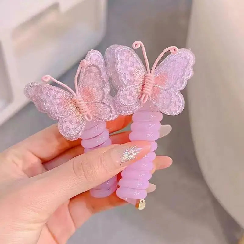 1+1 Free | LittleBloom™ | Butterfly hair ties in a spiral design – a sweet gift for your daughter or granddaughter