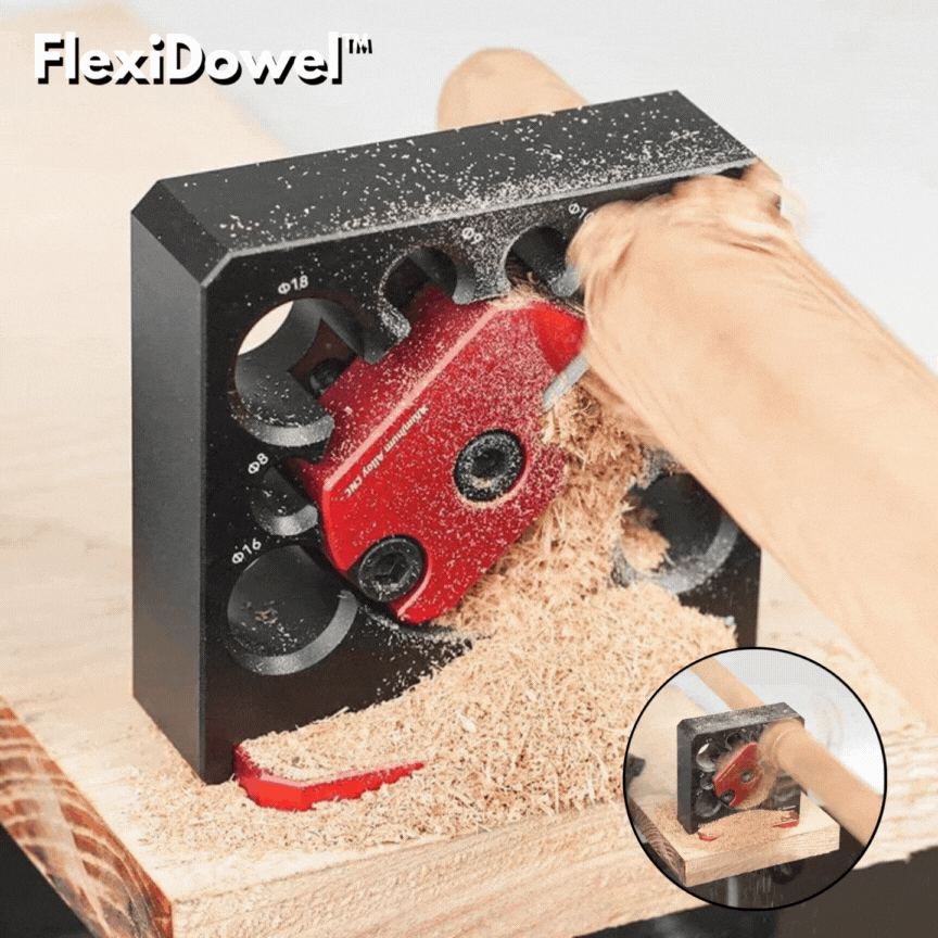 FlexiDowel™ | Electric and adjustable handy round drill