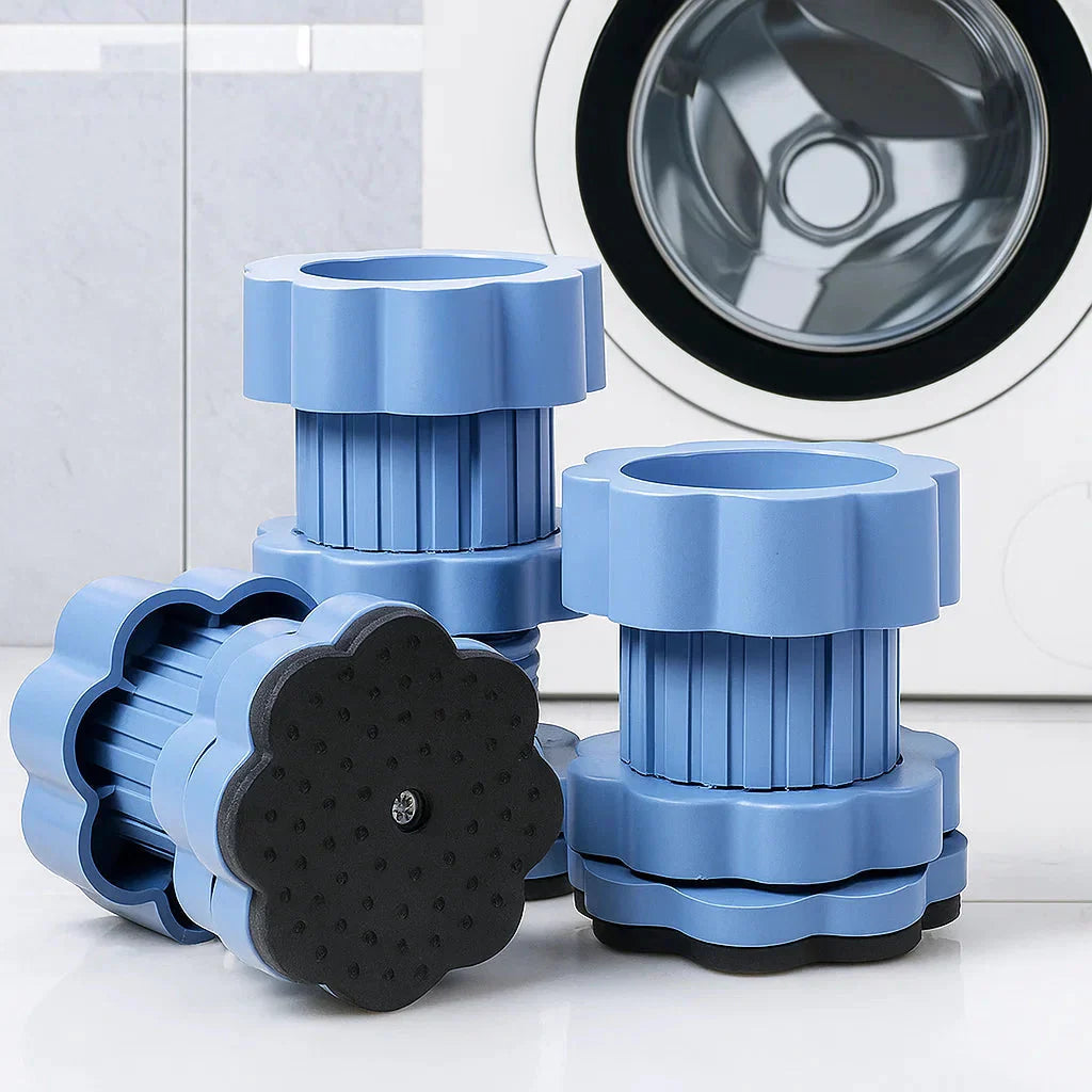 SteadyFix™ | Universal anti-vibration pads – Adjustable washing machine mat | Set of 4 pieces