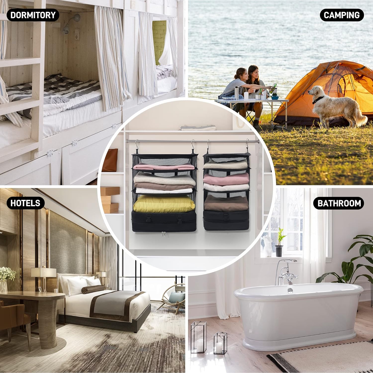 Stacker™ | Triple organizing hanging pockets