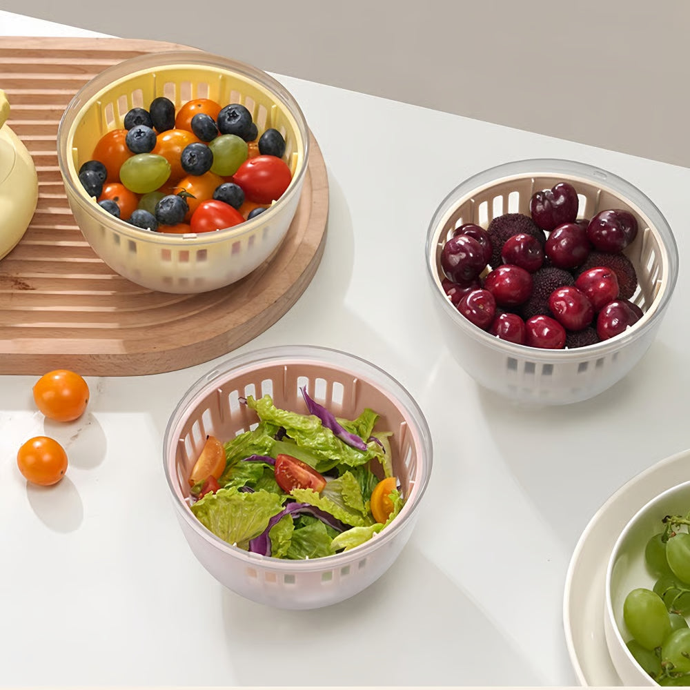 SpinFresh™  | Manual fruit and vegetable dehydrator with removable container