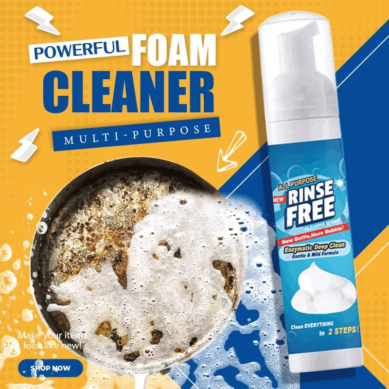 1+1 FREE | RinseFree™ | Powerful Foam Cleaner【Last Day Discount】
