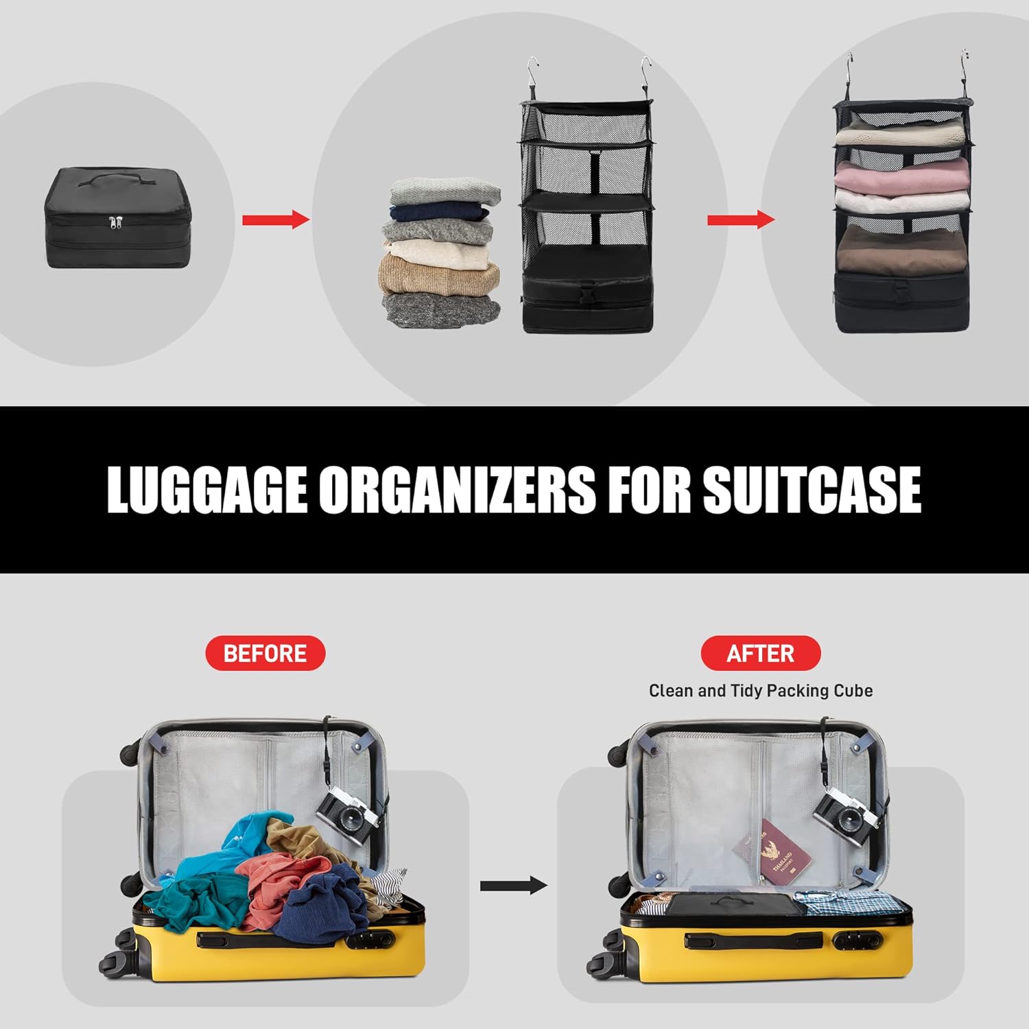 Stacker™ | Triple organizing hanging pockets