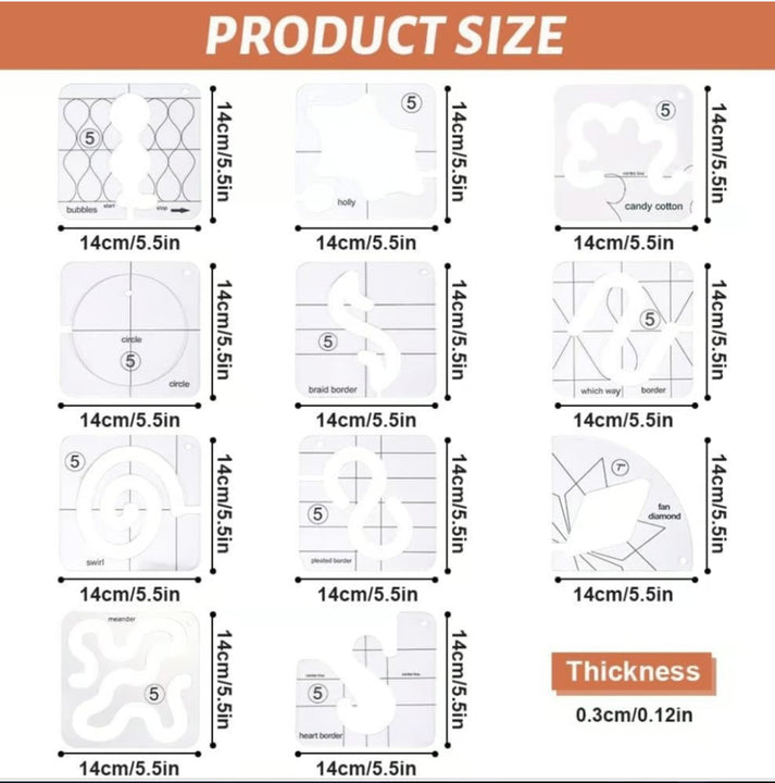 FreeMotion™ | Clothing ruler set (12 piece) – Luxday US